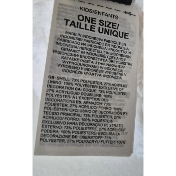 North Face Hat Beanie Kids One Size Pink Multi Color Knit Pom Cozy Winter New - Picture 4 of 6